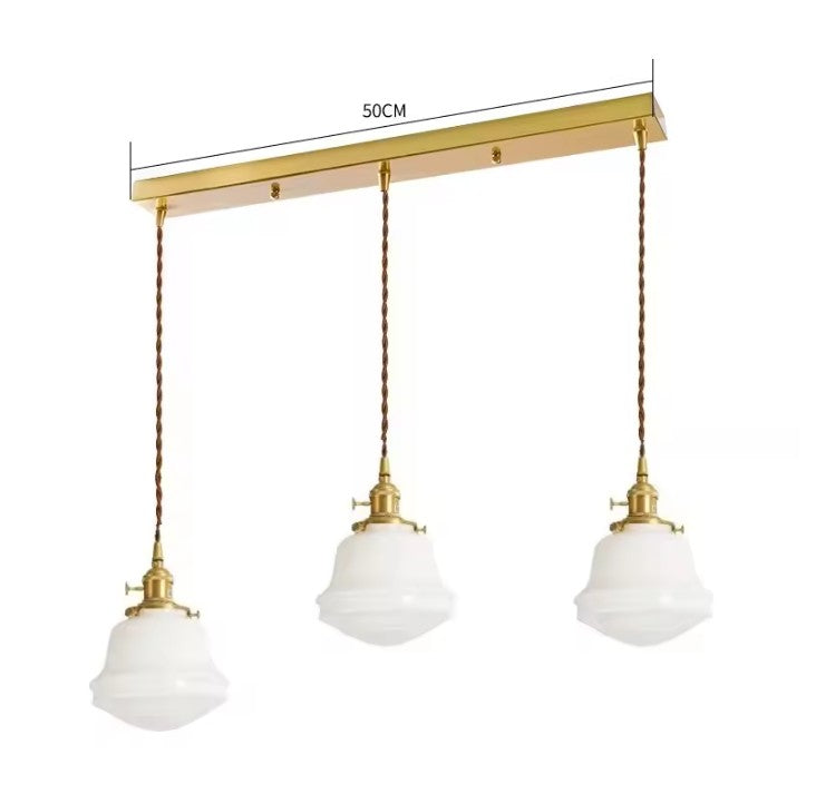 Japanse Glazen Hanglamp – Minimalistisch Nordic Design – LED E27 – Verstelbaar Snoer 200 cm – Sfeervolle Interieurverlichting