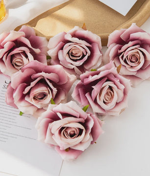 100x Kunst Rozen Hoofden 10cm - Decoratie voor Bruiloft, Kerst, Scrapbooking & Meer