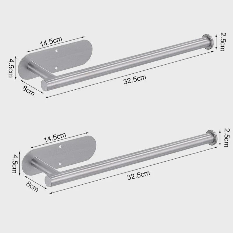 Zelfklevende RVS Toiletrolhouder & Keukenrolhouder - Wandmontage
