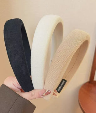 Modieuze Dames Hoofdband - Zachte Sponge Band voor Gezichtswas & Stijl