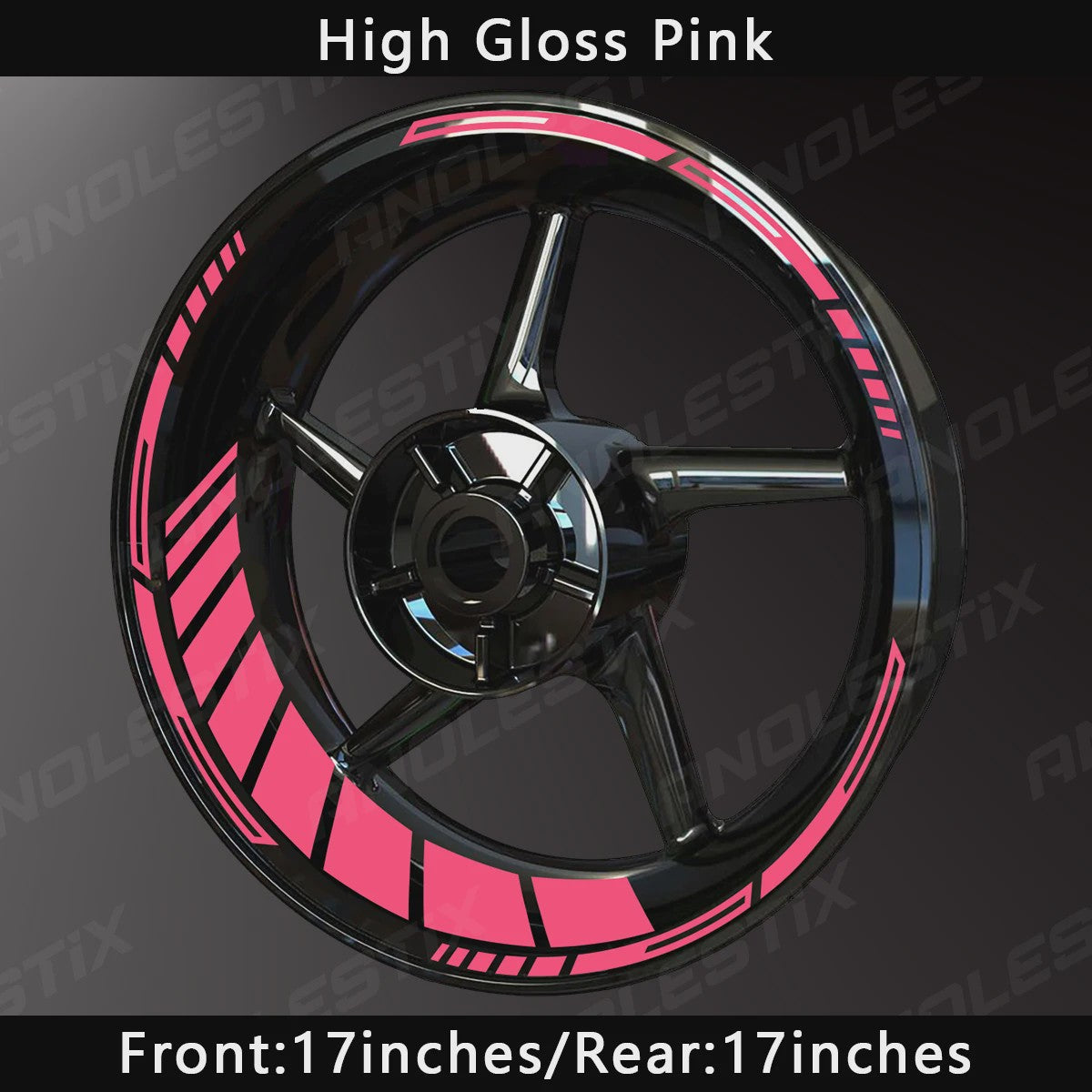 Reflecterende Motor Velgstickers - 17 Inch Velgtape voor Yamaha, Honda, Kawasaki, Suzuki, BMW, KTM