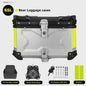 KEMIMOTO Universele Aluminium Motor Topkoffer 65L met Lederen Voering