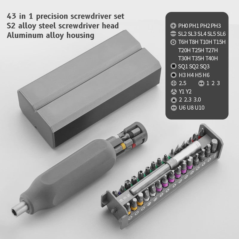 Multifunctionele Precisie Schroevendraaier Set 46-in-1 voor Telefoon, Laptop & Elektronica Reparatie