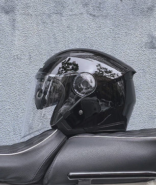 Motorhelm Heren Dames Universeel Vier Seizoenen Dubbel Vizier