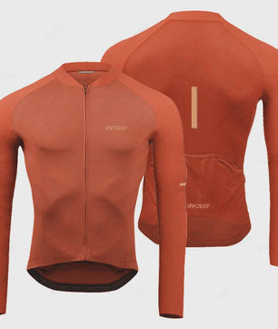 Heren Fietsset Lange Mouw Jersey met Bib Pants - Ademend en Comfortabel