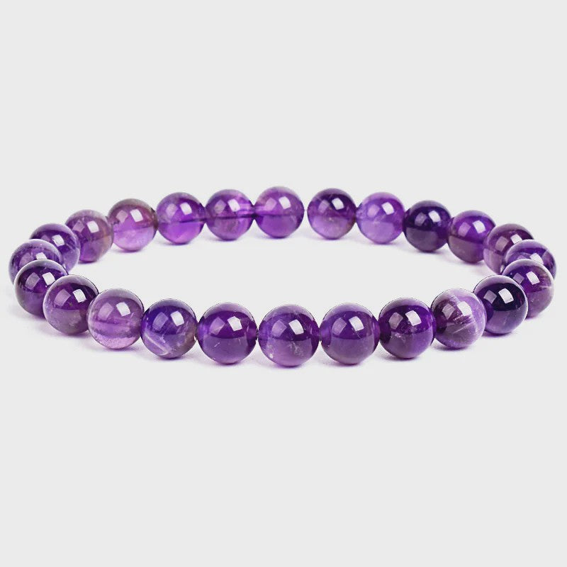 Natuurstenen Kralen Armband - Amethist, Aquamarijn, Jade & meer