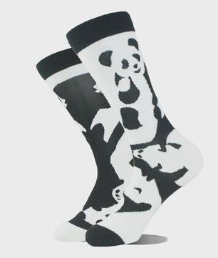 Grappige Heren Sokken met Dierenprint - Katoen, Mid-Length, Asymmetrisch Design