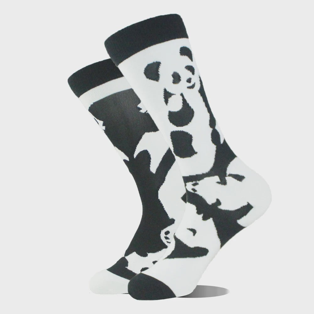 Grappige Heren Sokken met Dierenprint - Katoen, Mid-Length, Asymmetrisch Design