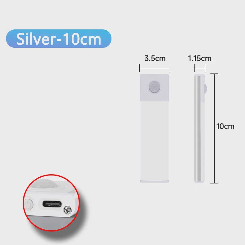 Draadloze LED Lamp met Bewegingssensor - USB Oplaadbaar voor Kast, Keuken & Slaapkamer