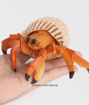 Realistische Heremietkreeft Figuur - Duurzaam PVC Zeedier Speelgoed voor Kinderen