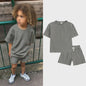 Zomer Set Kinderen: T-shirt met Korte Broek - Jongens & Meisjes Sportkleding Outfit