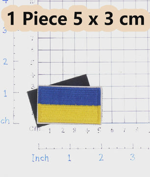 Oekraïne Vlag Patch met Klittenband - Geborduurde Kleding Applicatie