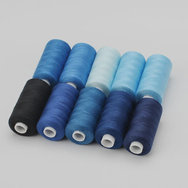 10 Rollen Polyester Naaigaren 402 - 400 Yards - Voor Hand & Machine