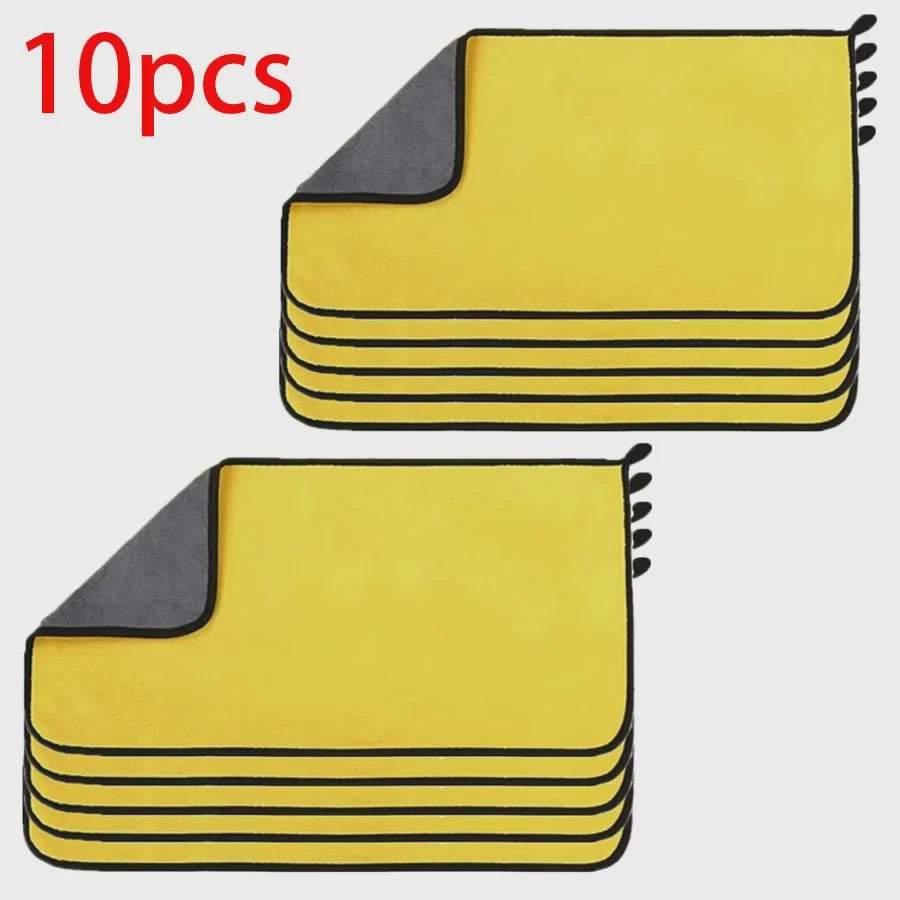 Microfiber Poetsdoeken 30x60cm - Zacht, Sneldrogend & Dubbellaags (1/2/3/6/10 Stuks)