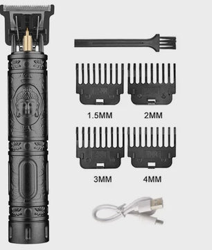 Vintage T9 Draadloze Trimmer - USB Snel Opladen & Krachtige Barber Clipper voor Mannen