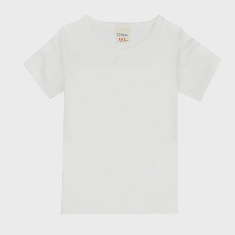Kinder T-shirt Korte Mouw Katoen Zomer - Jongens & Meisjes (1-14 Jaar)