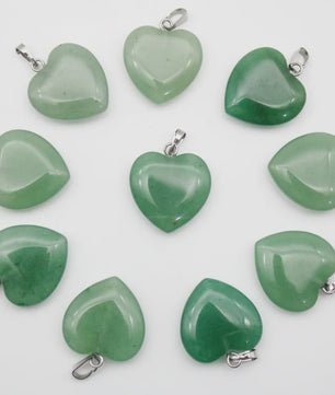 30x Natuursteen Hart Hangers (Amethist/Kwarts/Agaat) - DIY Sieraden Maken