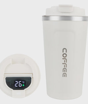 RVS Thermo Koffiebeker - Lekvrij Reizen - 380/510ML