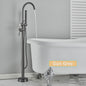 Vrijstaande Badkraan met Douchefunctie - Zwart, Chroom, Goud - Zwenkbare Uitloop & Warm/Koud Water Mixer