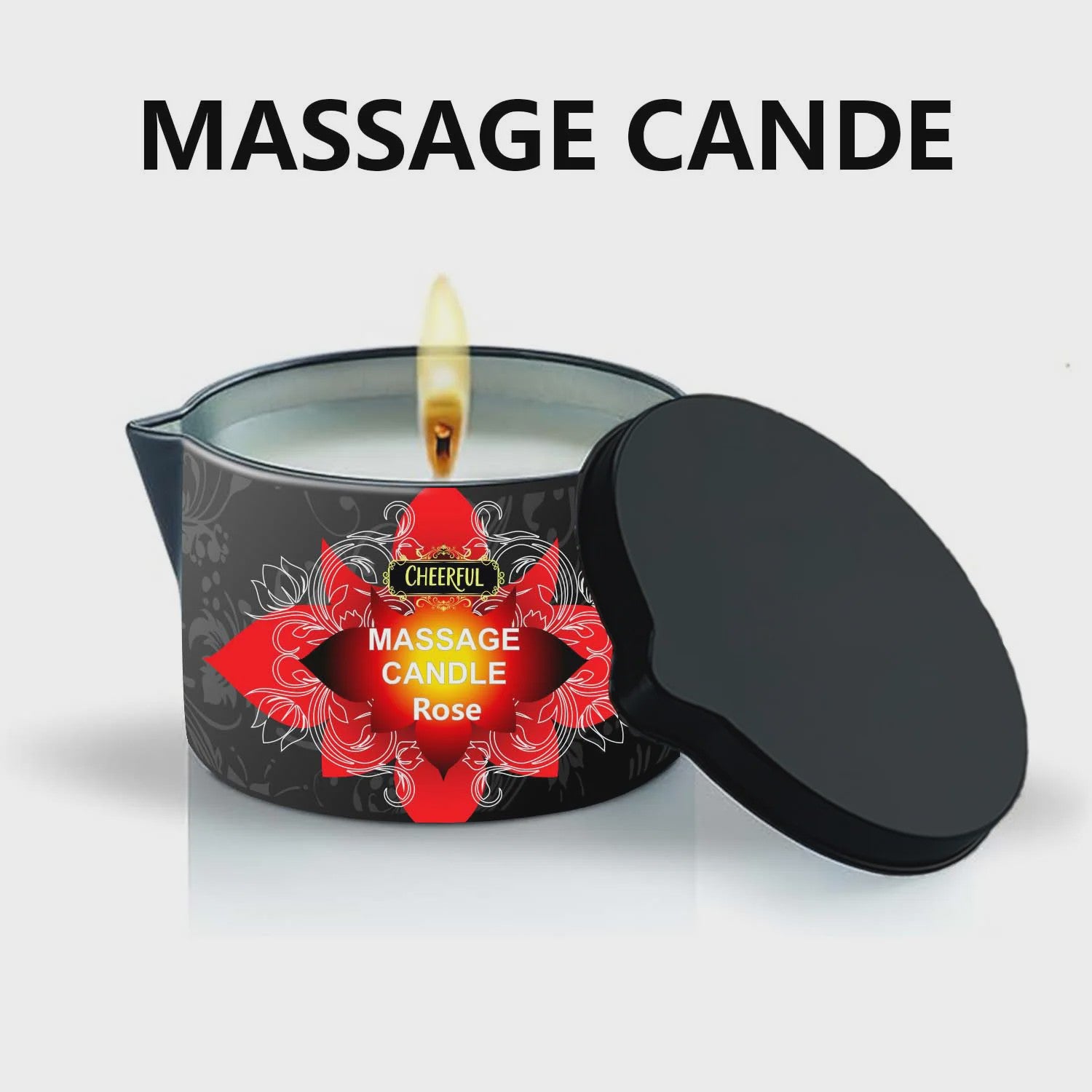 Luxe Massage Olie Kaars - Aromatherapie voor Ontspanning & Huidverzorging