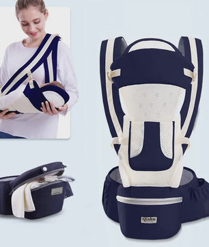 Ergonomische Baby Draagzak met Heupzitje - Multifunctioneel & Comfortabel