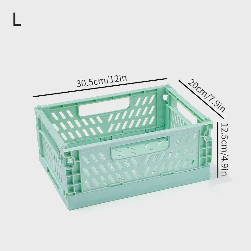 Opvouwbare Opbergkrat & Mand - Stapelbaar, Draagbaar en Ideaal voor Speelgoed, Sieraden en Cosmetica