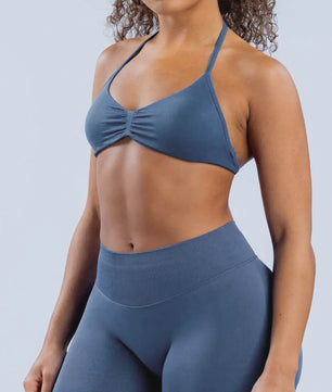 Naadloze Yogaset Dames: Sportbeha met Halternek & High Waist Shorts