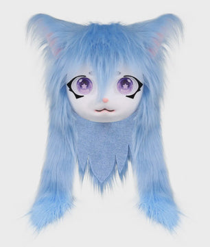 Furry Cosplay Masker Hoofddeksel - Kat & Konijn Stijl voor Kinderen & Feestjes