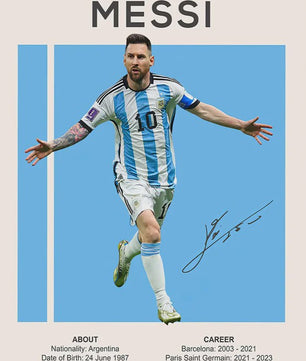 Iconische Maradona Handtekening Poster - Argentinië Voetbal Canvas Muurdecoratie