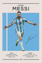 Iconische Maradona Handtekening Poster - Argentinië Voetbal Canvas Muurdecoratie