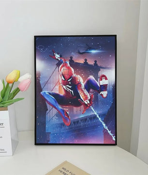 Frameloze Spiderman Poster - Marvel Kunst Print voor Woonkamer, Slaapkamer, Bar