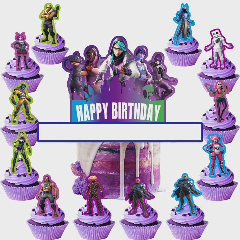 Feestdecoratie Fortnite & Llama Thema - Verjaardag, Babyborrel & Kinderfeest