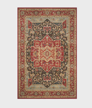 Wasbaar & Opvouwbaar Perzisch Retro Vloerkleed | Zacht Imitatie Kasjmier voor Woonkamer, Slaapkamer & Hal