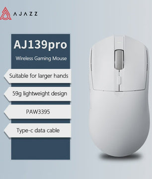 AJAZZ AJ139 V2 MC Ergonomische Gaming Muis - Lichtgewicht, Hoge Nauwkeurigheid & Tri-Mode Connectiviteit