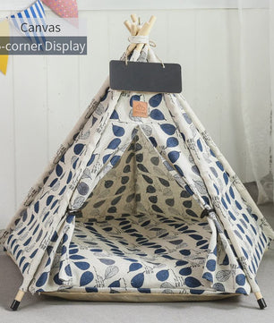 Stijlvolle Huisdierten Teepee Tent - Comfortabel & Wasbaar Bed voor Katten en Kleine/Middelgrote Honden