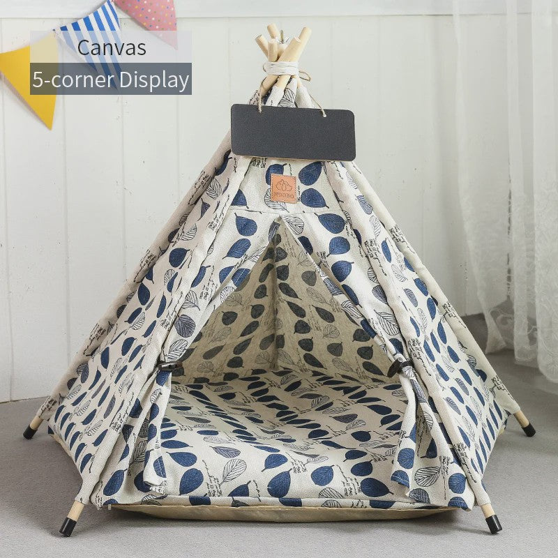 Stijlvolle Huisdierten Teepee Tent - Comfortabel & Wasbaar Bed voor Katten en Kleine/Middelgrote Honden