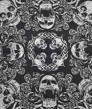 Skull Bandana Katoen - Hip Hop Stijl Hoofddoek & Accessoire