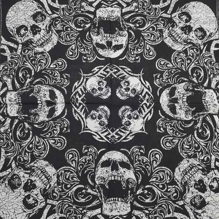 Skull Bandana Katoen - Hip Hop Stijl Hoofddoek & Accessoire