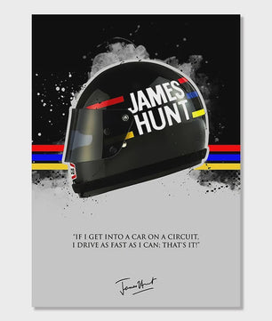 Iconische F1 Racer Helm Poster - Ayrton Senna Formule 1 Muurdecoratie