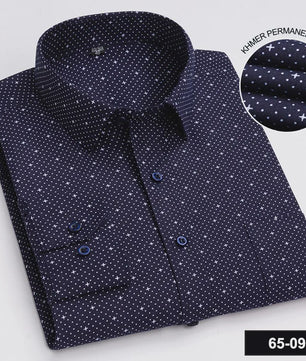 Herenshirt Lange Mouw - Stijlvol Casual & Zakelijk, Print & Streep, All-Season Top