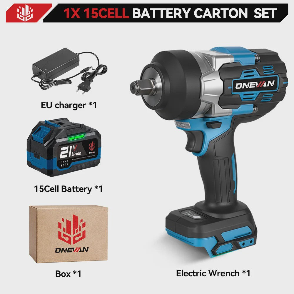 ONEVAN Accu Slagmoersleutel 2800 Nm Borstelloos - 5 Snelheden - Makita 18V Compatibel