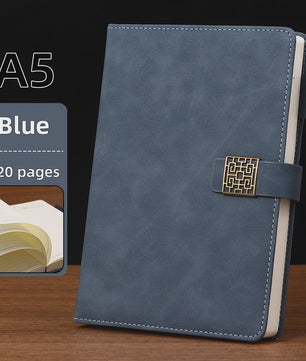 Luxe Vintage A5 Leren Notitieboek met Gepersonaliseerde Kaft - Perfect voor Werk & Studie