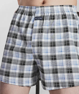 Herens Boxer Shorts van Puur Katoen - Comfortabel & Ruim - Geruit & Effen - Plus Size M-3XL