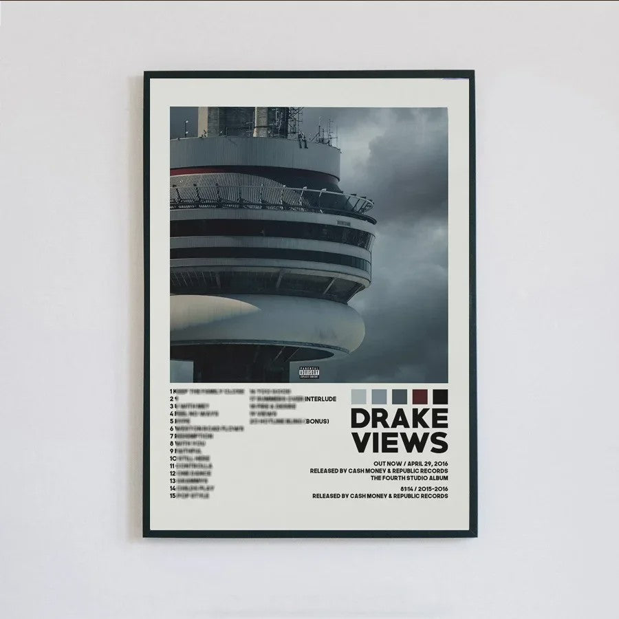 Drake Album Cover Posters - Canvas Muurdecoratie
