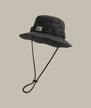 Heren Bucket Hat met Brede Rand - UV Bescherming voor Vissen, Wandelen & Outdoor