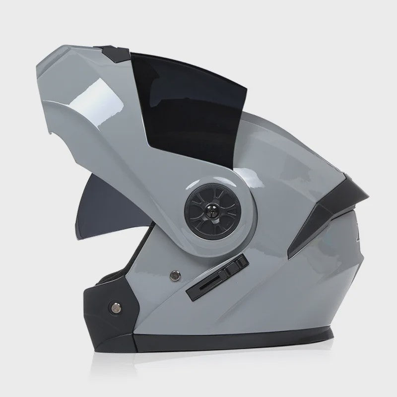 BLD Modulaire Flip-Up Motorhelm met Dubbele Lens - Veiligheid & Comfort voor Motocross