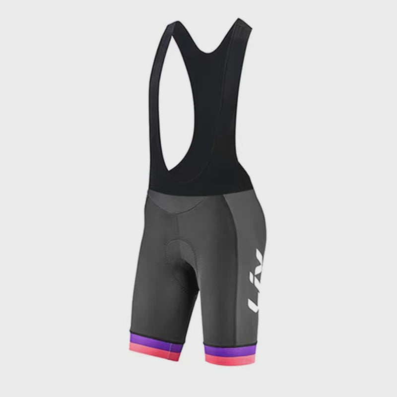 LIV Dames Fietsset Zomer - Korte Mouwen Jersey & Bibshort - Sneldrogend