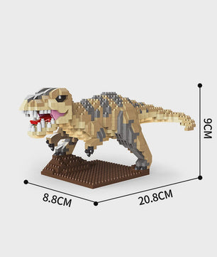 Dinosaurus Bouwstenen Speelgoed - Stegosaurus & T-Rex Micro Mini Blokken
