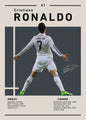 Cristiano Ronaldo Poster - Voetbal Ster Canvas Schilderij voor Jongenskamer