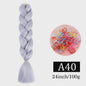 24 Inch Jumbo Braids Haarverlenging - Synthetisch Vlechtkapsel met Ombre Kleuren